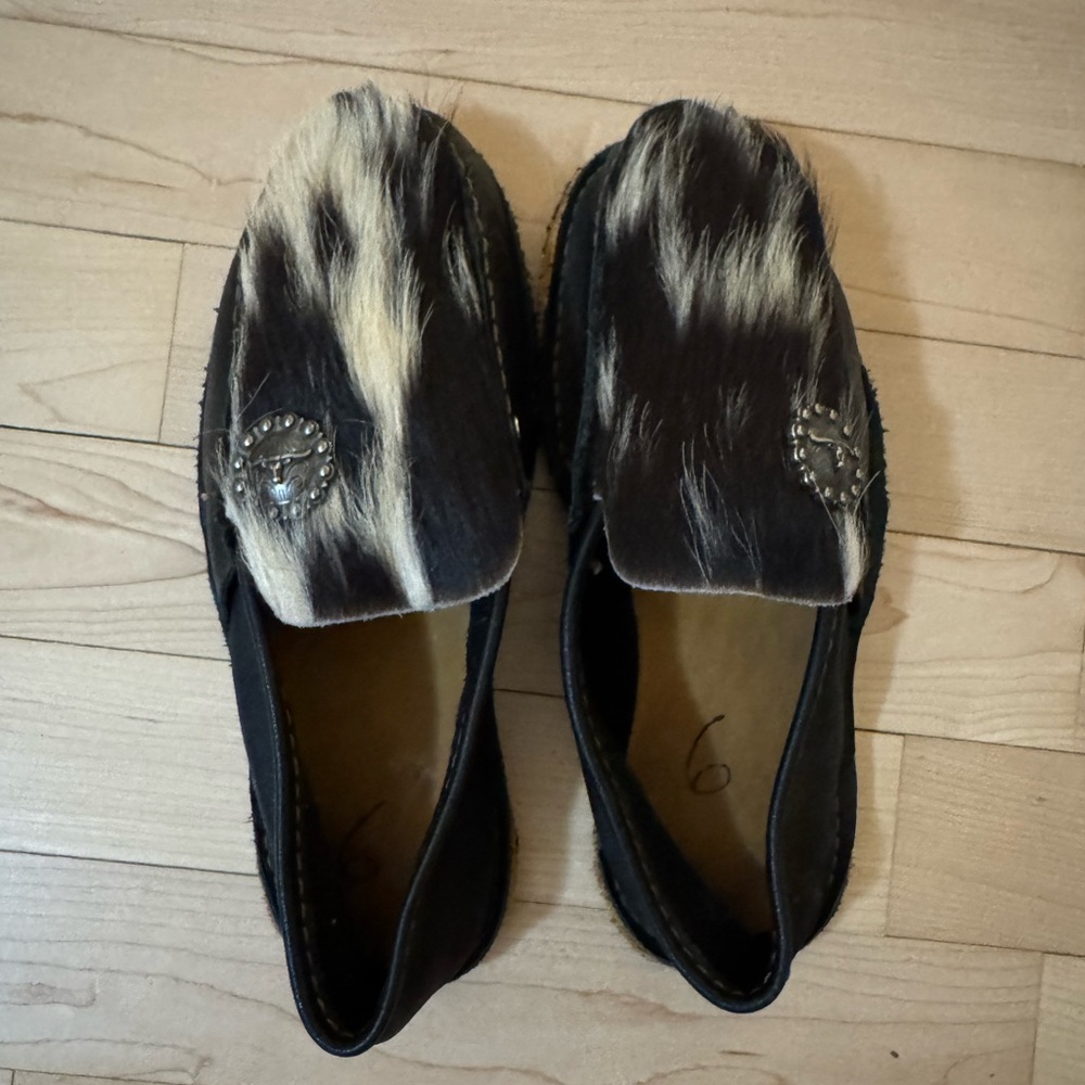 Western Cowhide Loafers